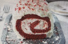 Elegant Red Velvet Roulade