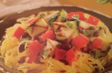 Black Beans and Zucchini with Spaghetti Squash