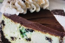 Decadent Minted Oreo Cheesecake