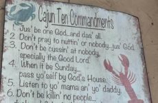 Cajun Ten Commandments