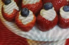 Red, White and Blue Mascarpone-Stuffed Strawberries