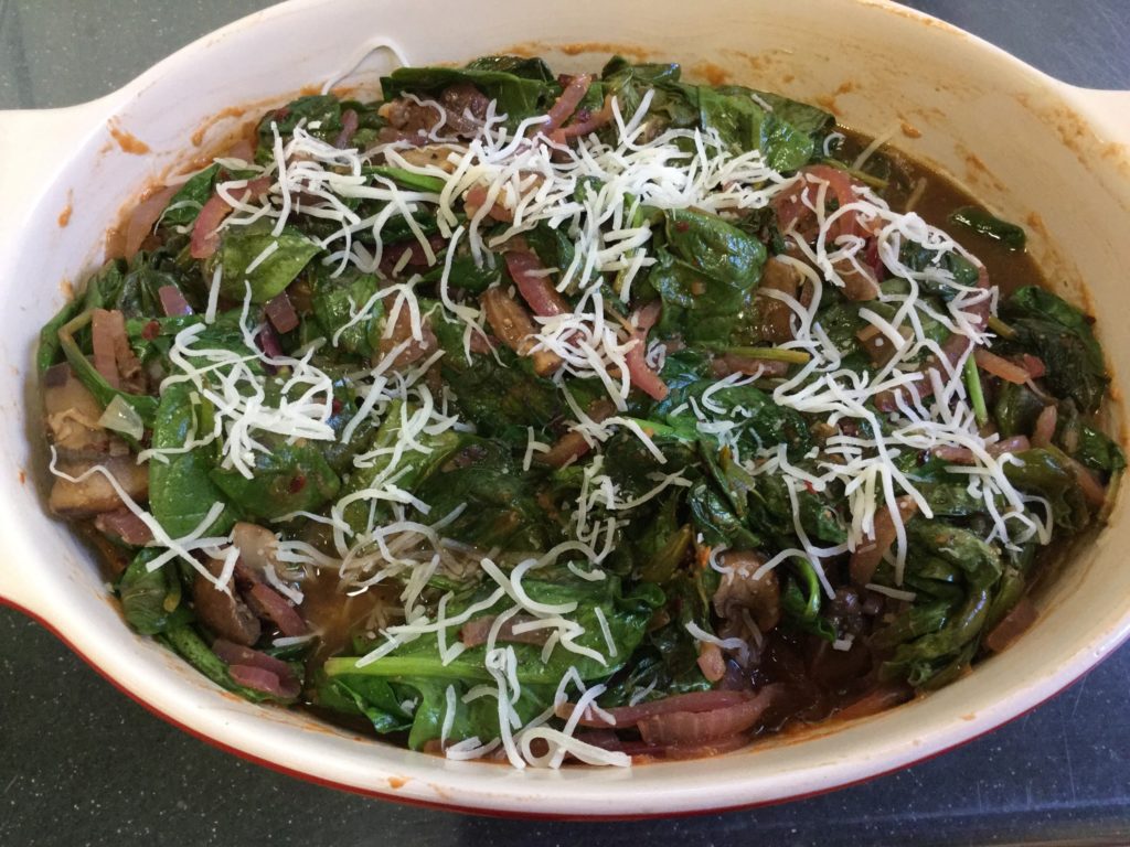 CHEESY SAUTE SPINACH WITH LEMON