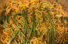 Amazing Zoodles, Asparagus and Pea Dish