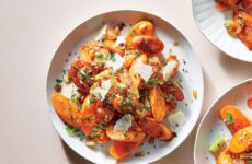 Fancy Parmesan Carrots with Lemon-Parsley Dressing