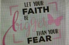 Let your faith be bigger than your fear!