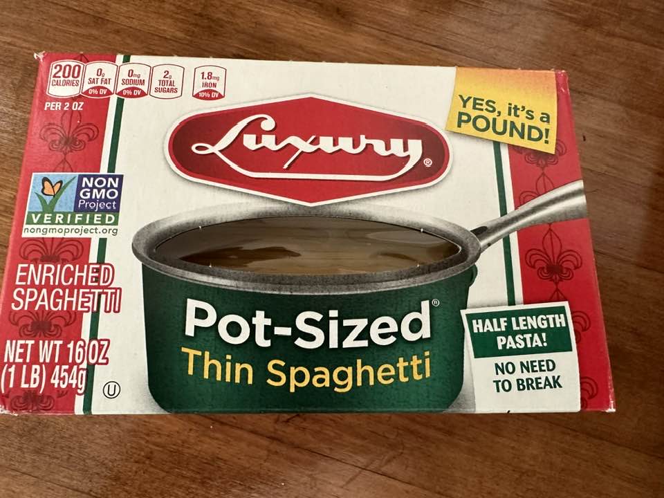 Luxury POT-SIZED Thin Spaghetti