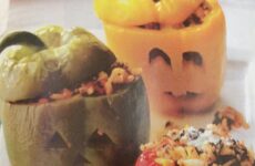 Cute Halloween Stuffed Peppers
