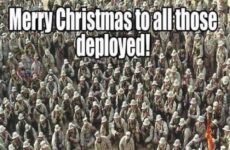 Remember those not able to be home for Christmas!