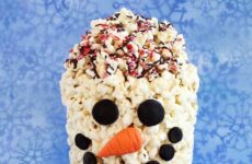 Snowman Popcorn Treats