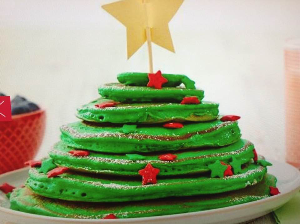 Christmas Tree Pancakes!