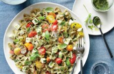 Ultimate Pesto Pasta Salad with Tomatoes and Mozzarella