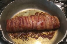 Bacon-Wrapped Pork Tenderloin Topped with Drusilla's Bacon Jam