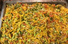 Lemony Edamame Zoodle Dish