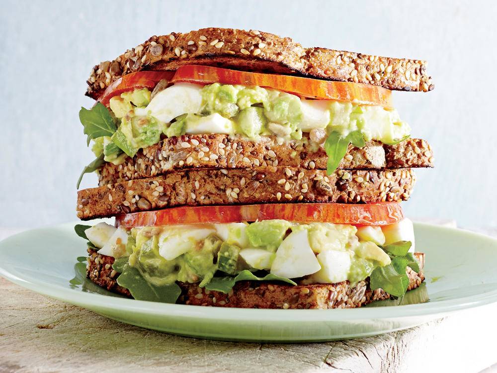 Amazing Avocado-Egg Salad Sandwiches