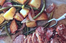 Rosemary Roasted Lamb with Green Beans and Potatoes