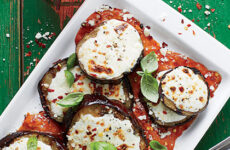 Grilled Eggplant Parmesan with Tomato Marinara