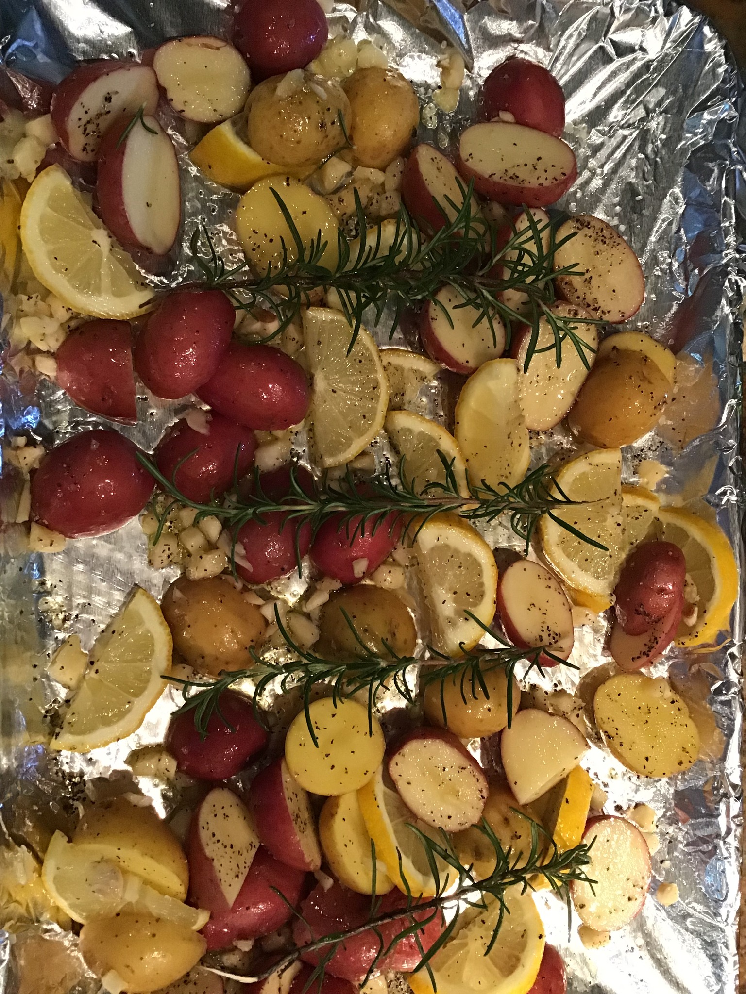 Lemony Tuscan Roasted Potatoes