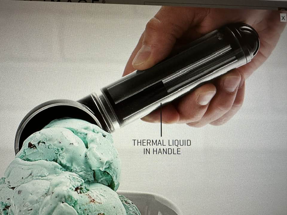 Today’s Gadget is the Thermal Ice Cream Scooper!