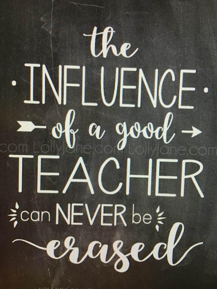 We appreciate all teachers!