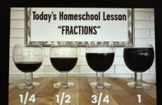 Today's Homeschool Lesson "Fractions"