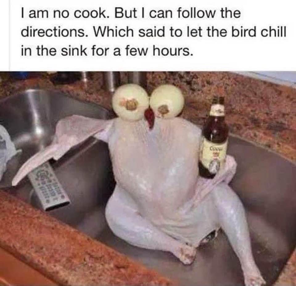 I am no cook...