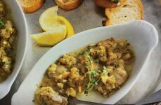 Tasty Green Chile-Garlic Butter over Roasted Oysters