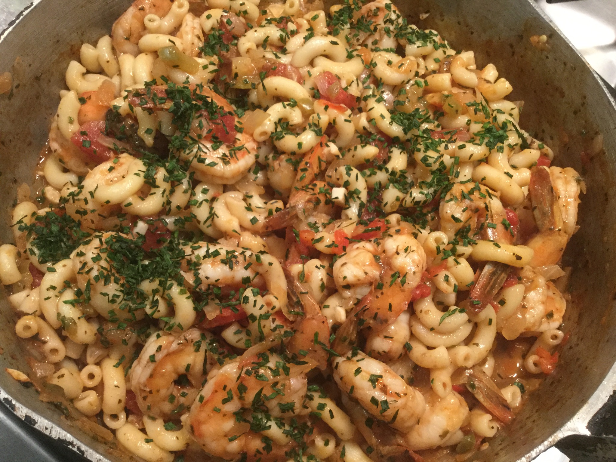 Alice's Simple Tomato and Shrimp Pasta