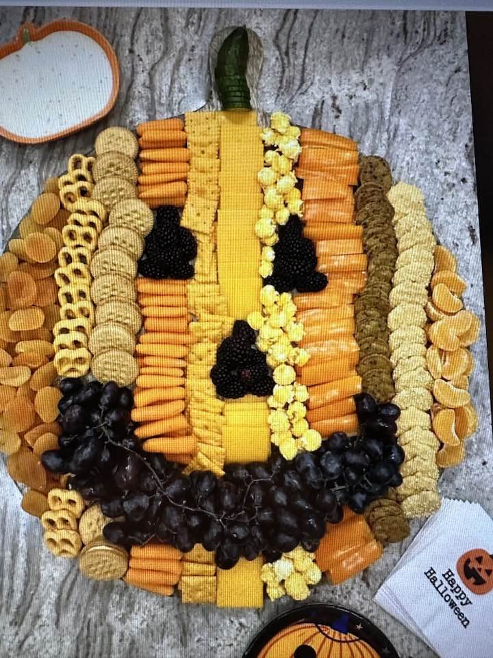 Pumpkin snack tray....