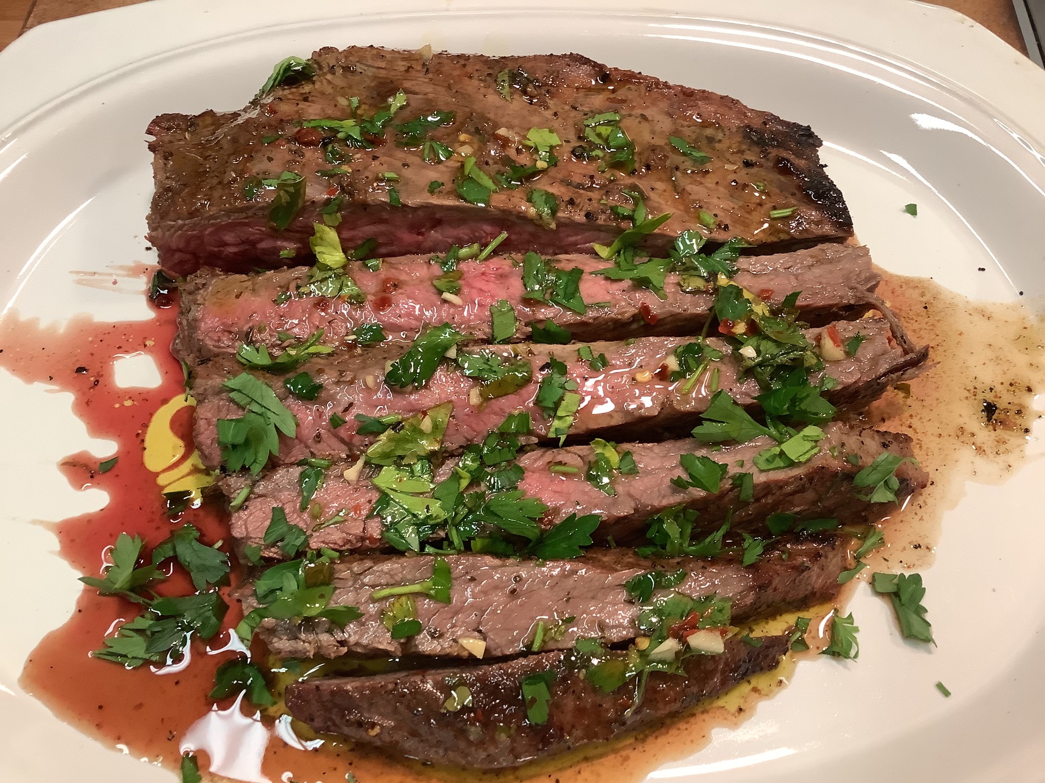 Grilled Lemon-Herb Marinated Flank Steak