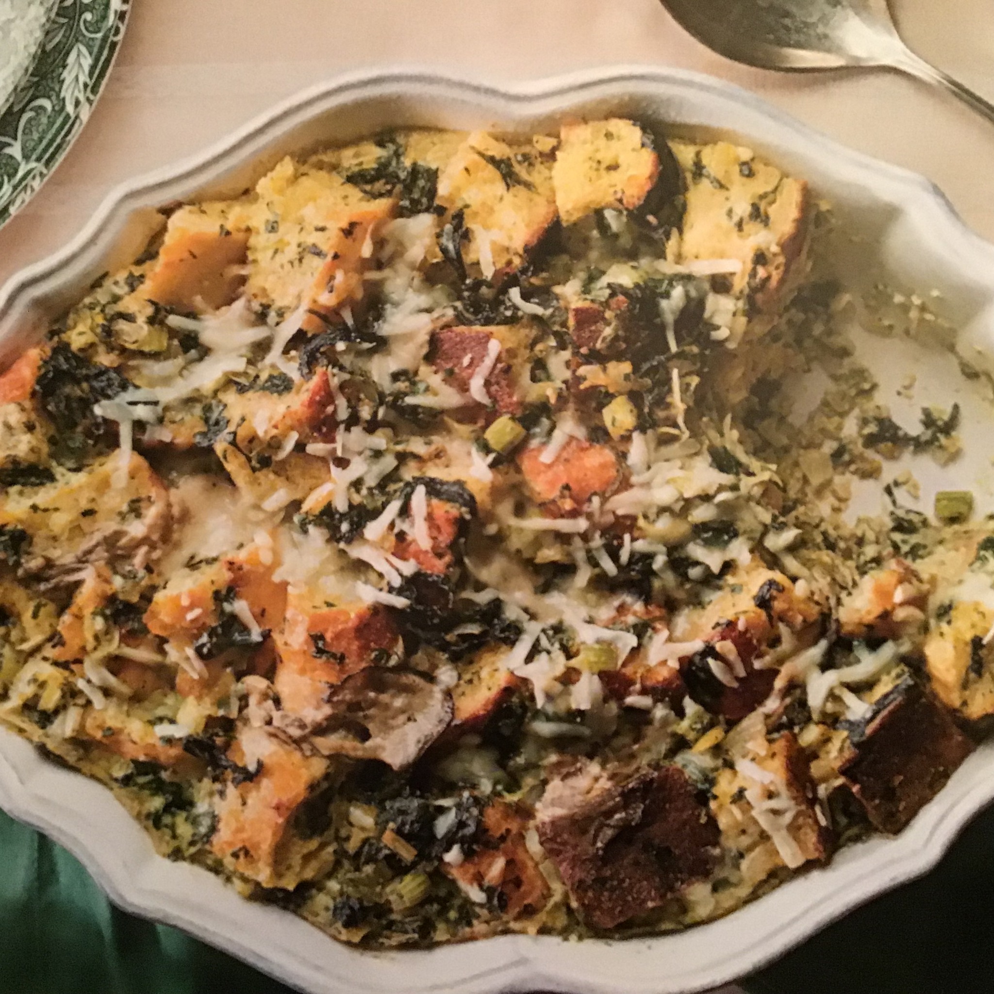 Wonderful Oyster Rockefeller Bread Pudding