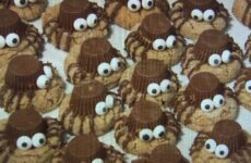 Spooky Peanut Butter Spider Cookies