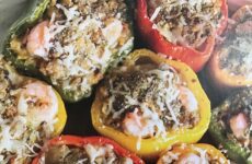 Creative Eggplant and Shrimp Stuffed Bell Peppers