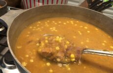 Comforting Honey Ham, Yam And Corn Chowder