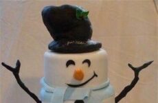Snowman Cake