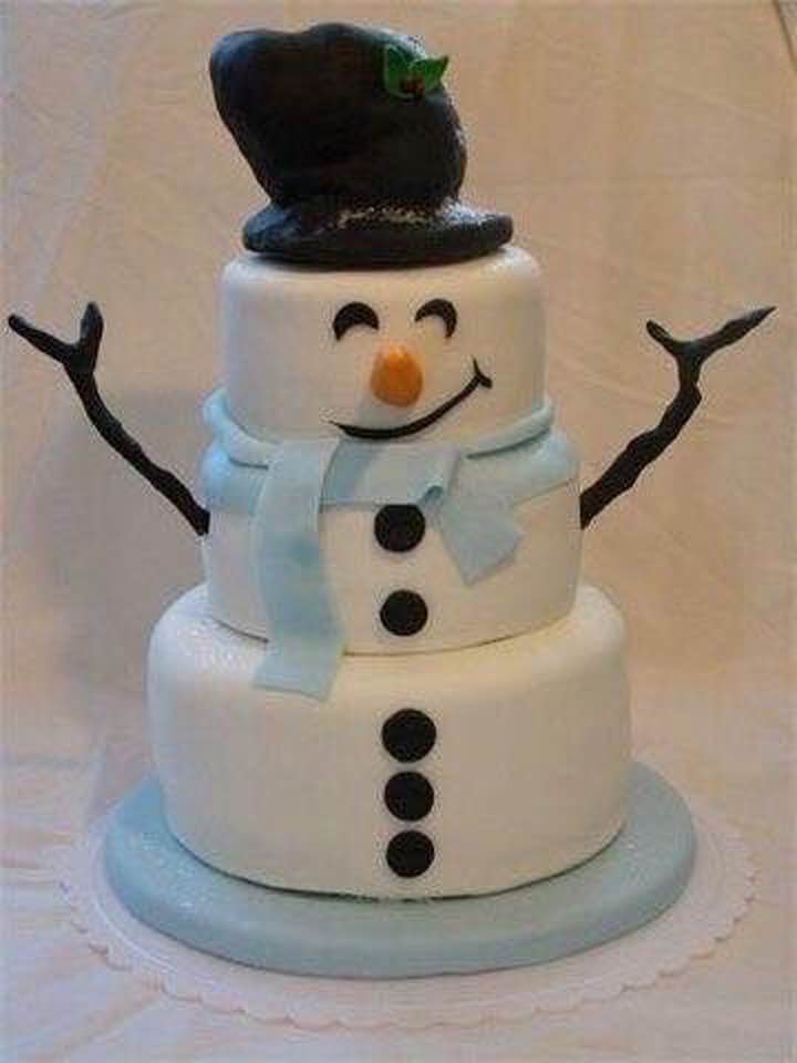 Snowman Cake