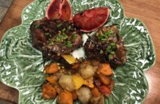 Magnificent Baked Blood Orange lamb Chops
