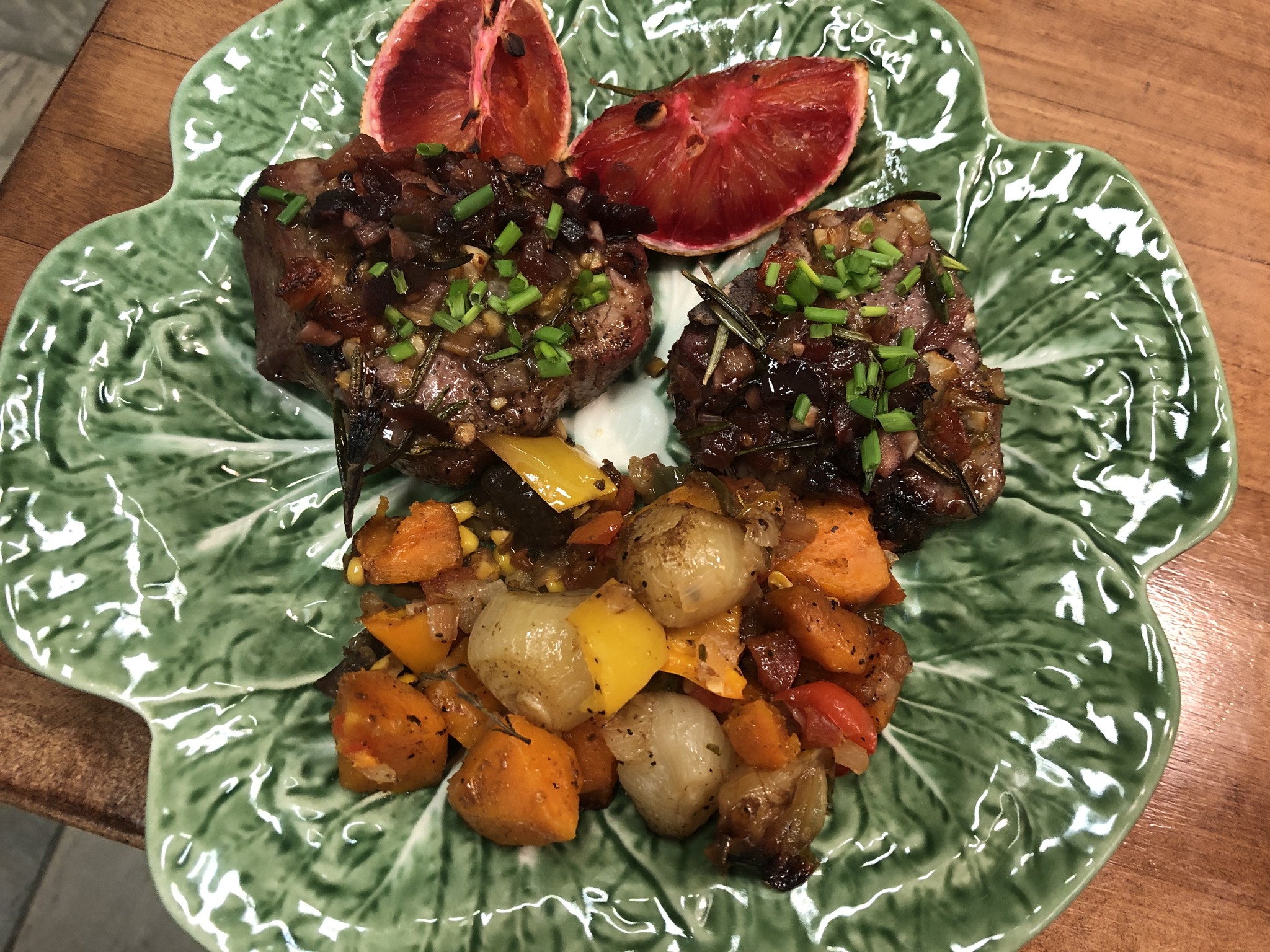 Magnificent Baked Blood Orange lamb Chops