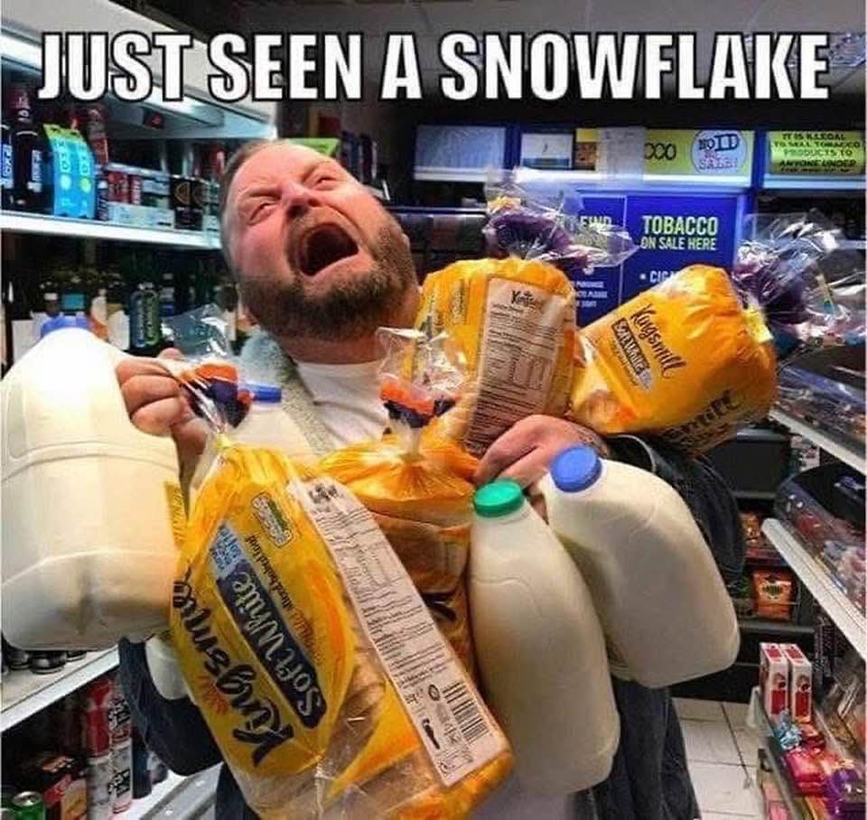 Just seen a snowflake!