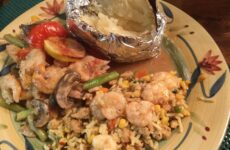 Tangy Baked Catfish Fillets with Shrimp and String Beans