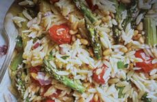 Anytime Lemon-Orzo Salad with Roasted Asparagus and Tomatoes