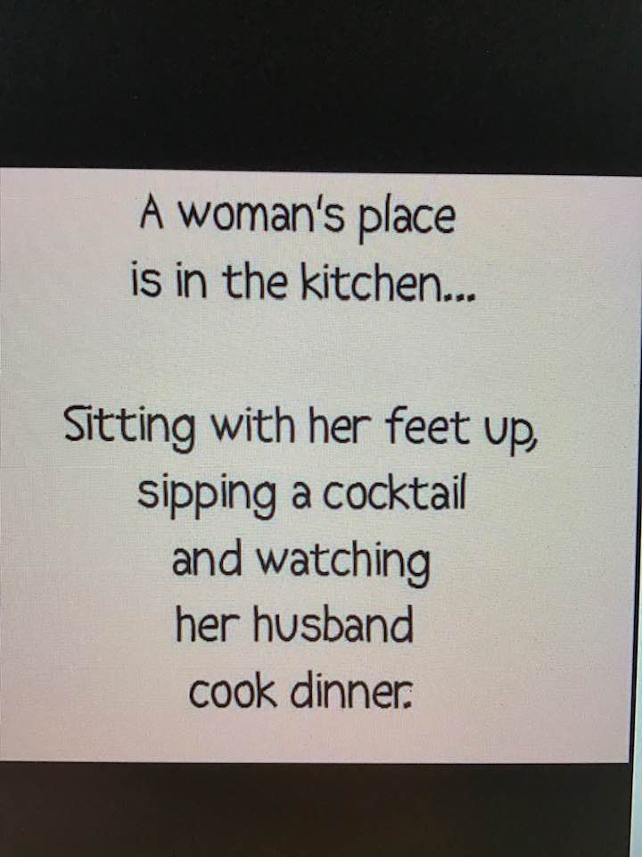A woman's place....