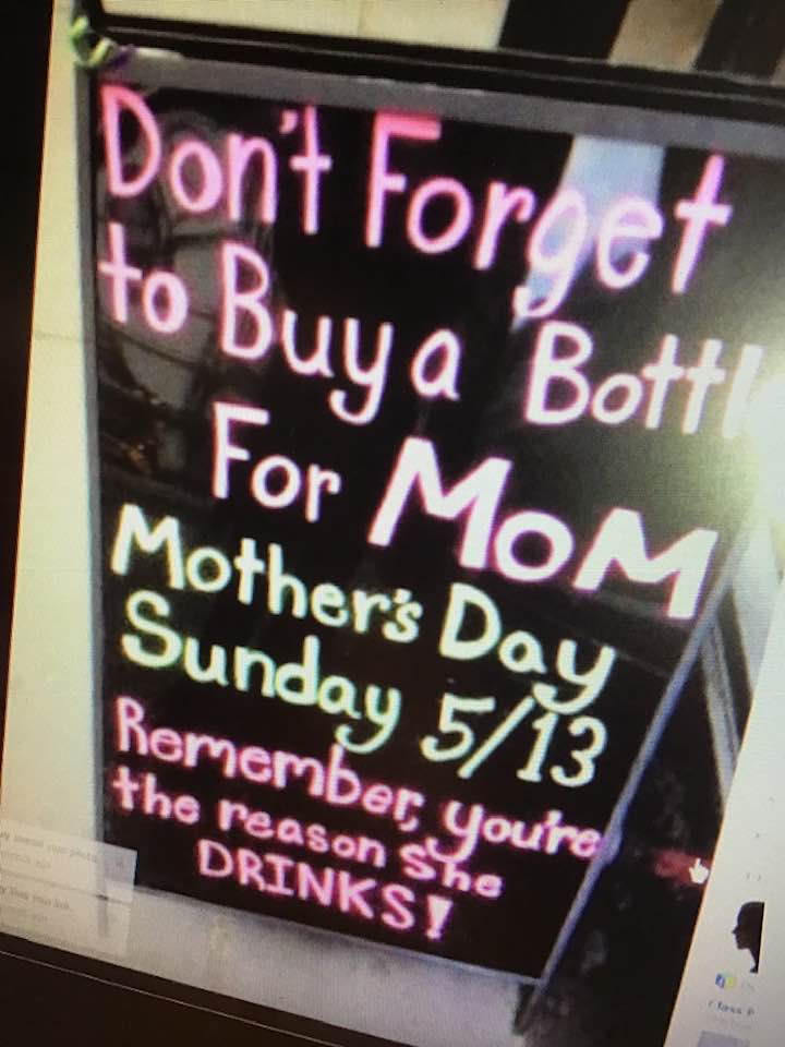 Don't forget to buy a bottle for Mom!