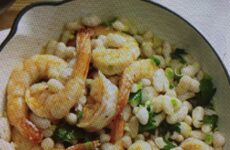 One-Pot Meal of Shrimp, Cannellini Beans and Couscous