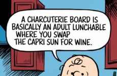 A charcuterie board is...