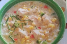 Brimming Southwest Chicken Fajita Chowder