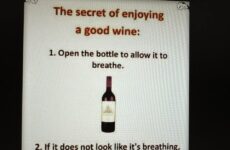 The secret of enjoying a good wine: