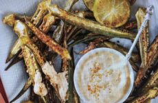 Unique Oven-Roasted Okra with Smoky Mock Aioli