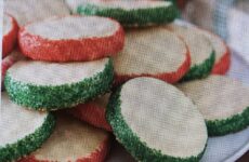 Festive Colorful Shortbread Cookies