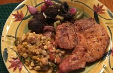 Tangy Pepper Jelly and Honey Mustard Baked Pork Chops