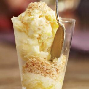 Tropical Coconut Mango Frozen Yogurt